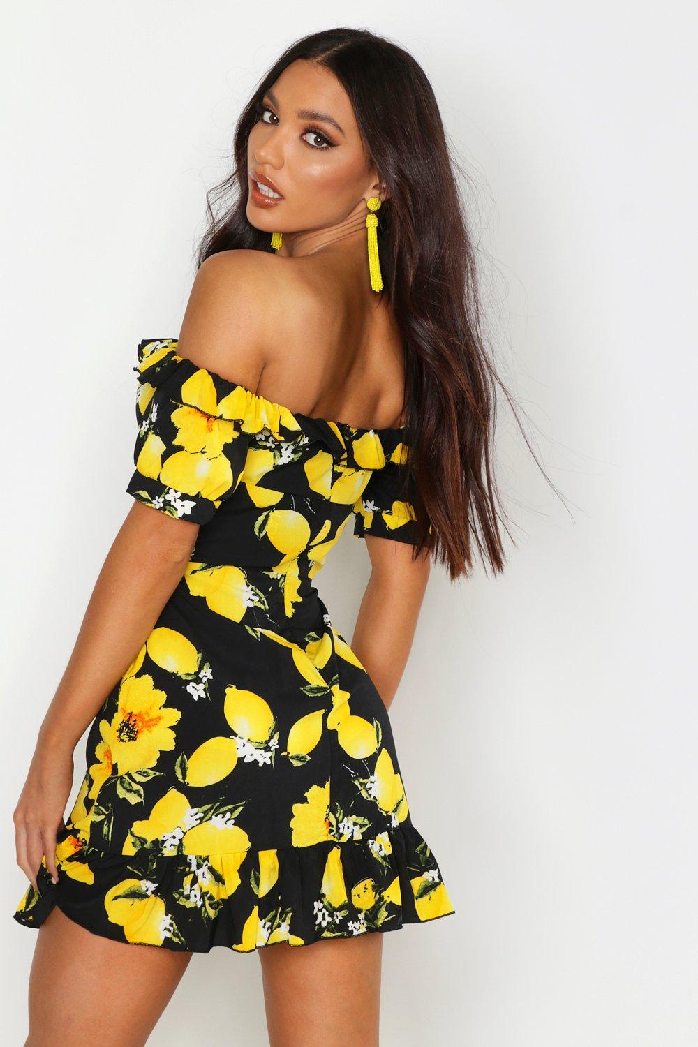 Black lemon outlet dress