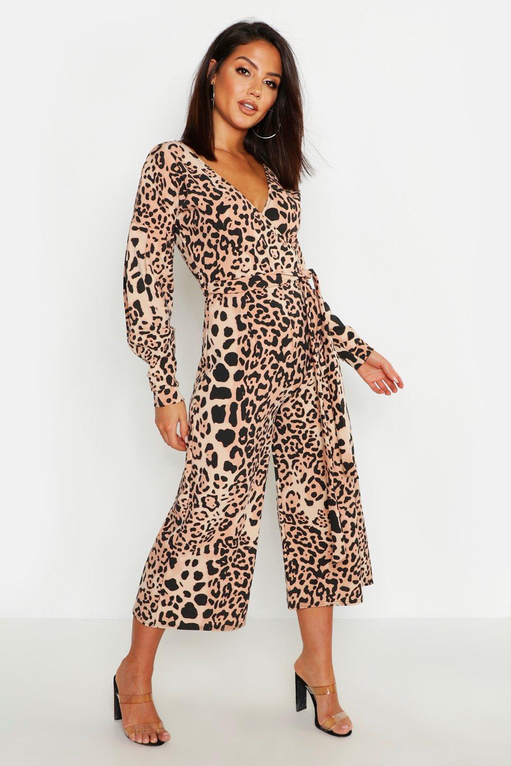 leopard culotte jumpsuit