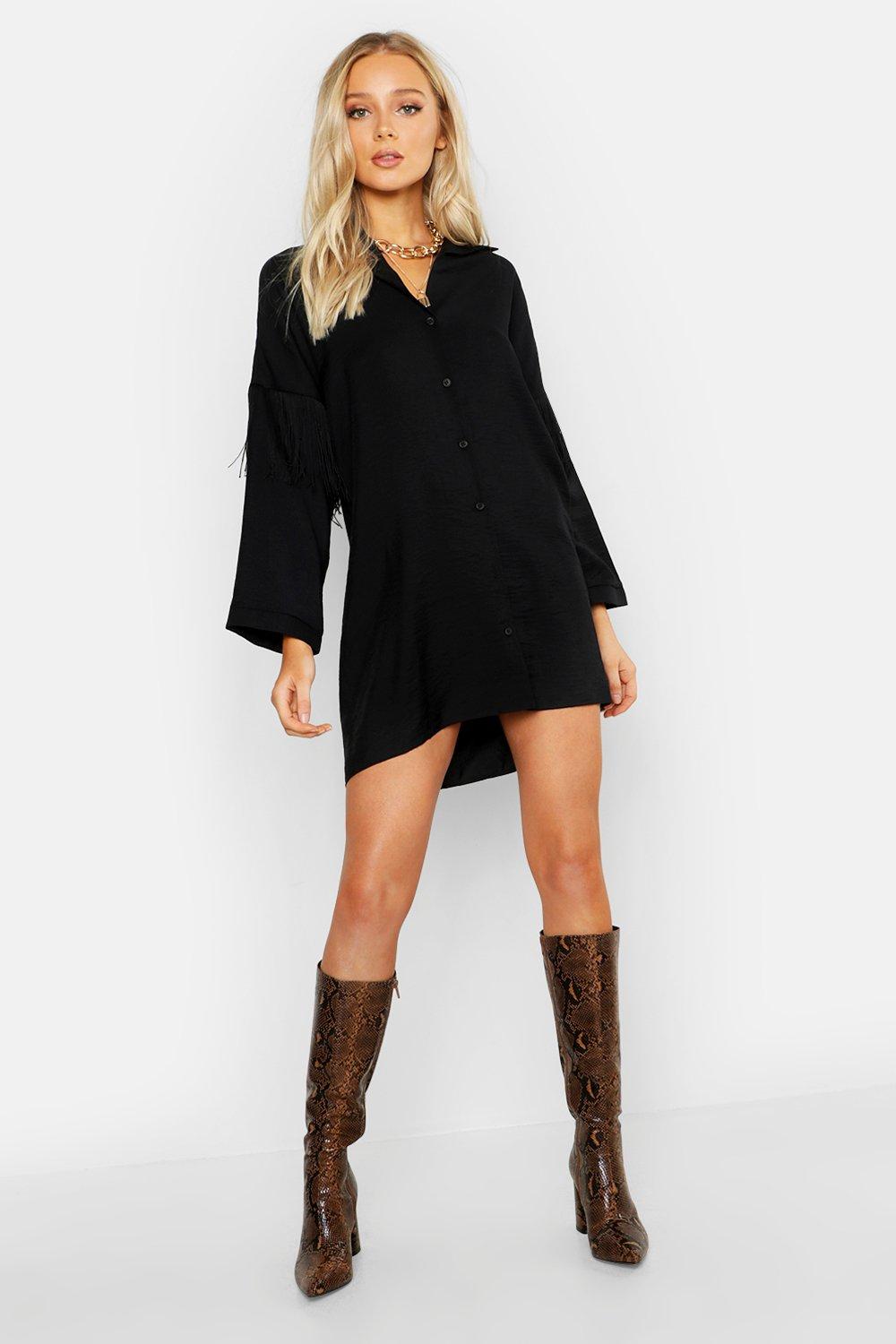 western shirt dress