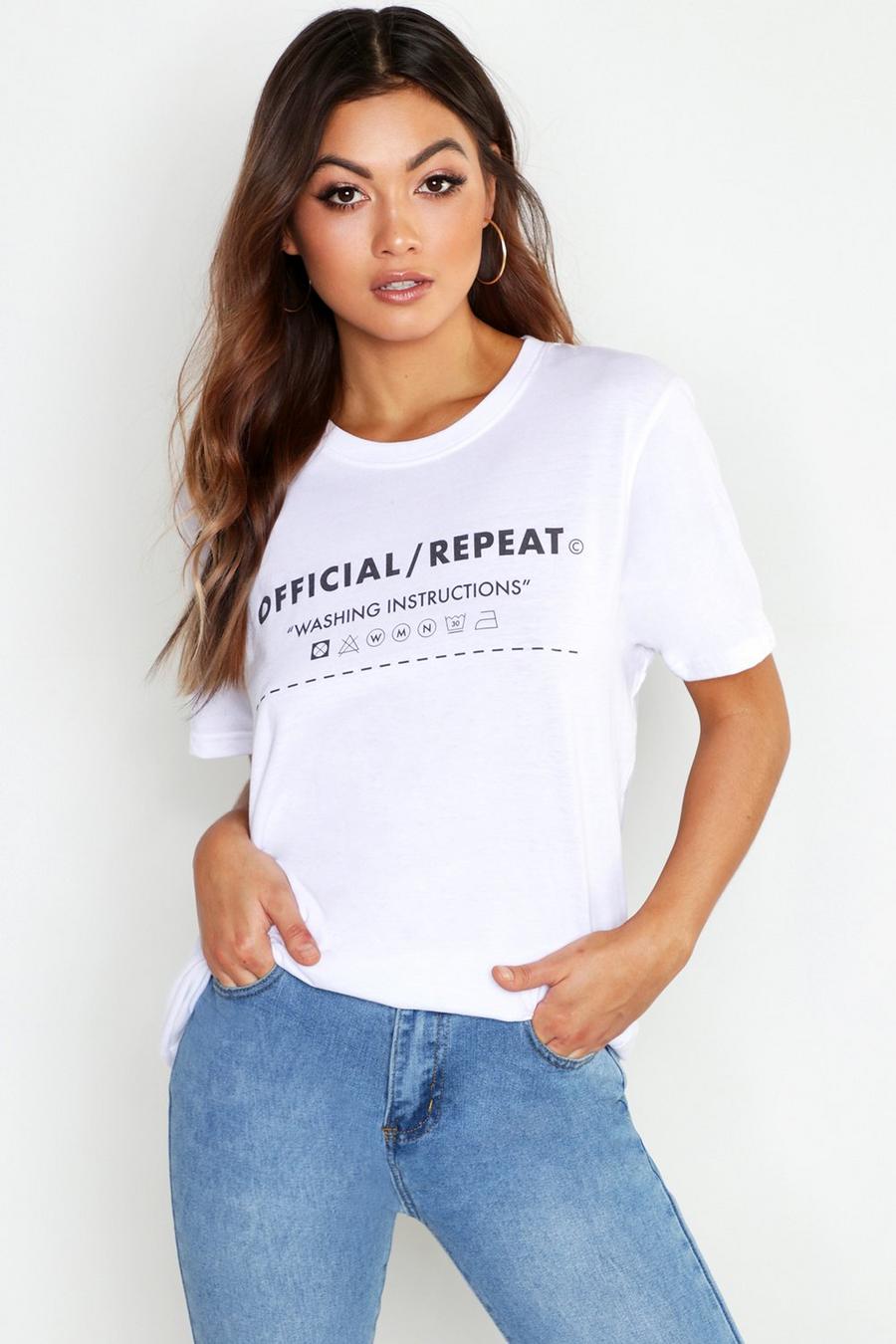 Oversized-T-Shirt 100 % mit Slogan image number 1