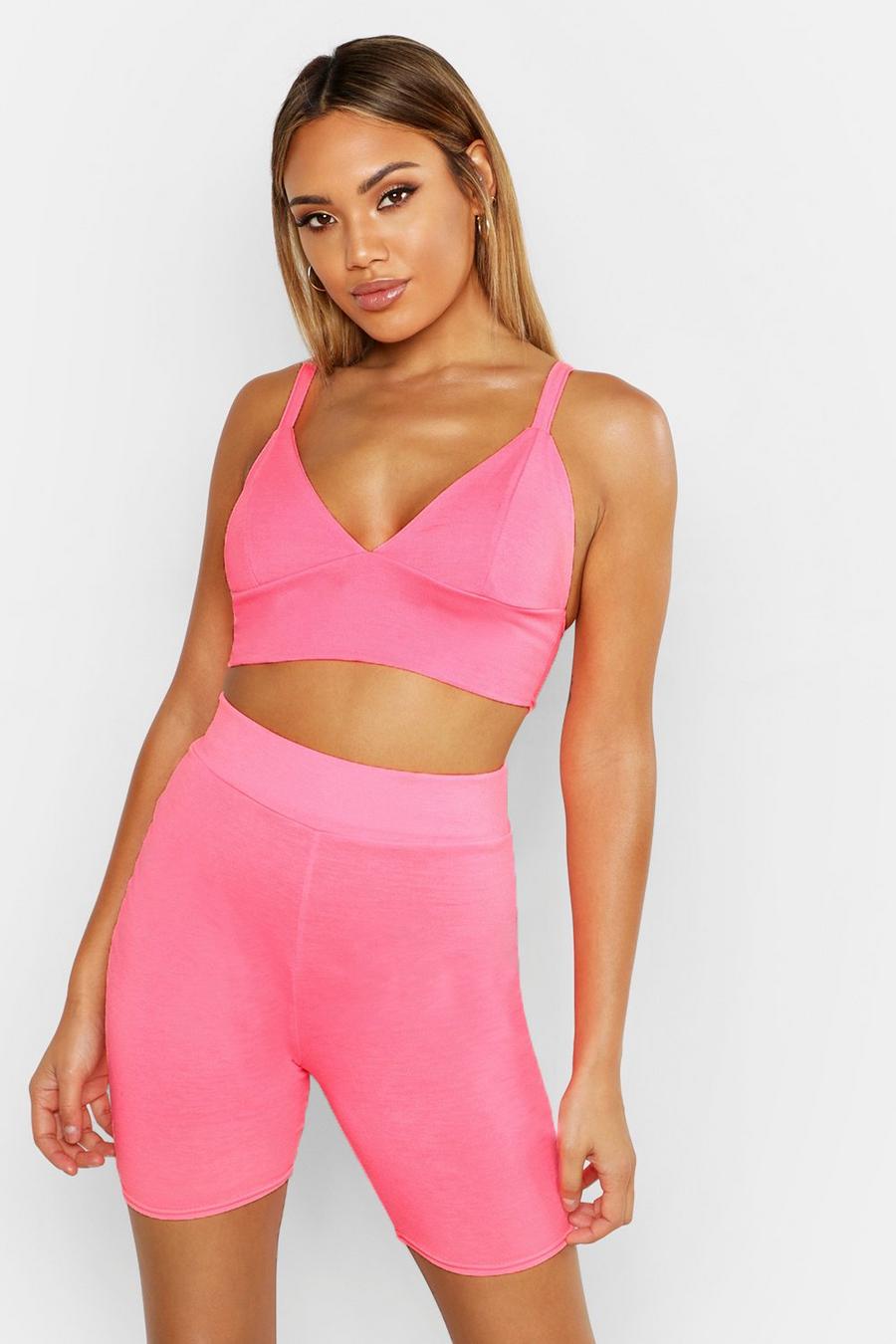 Neon-pink Fit Neon Sports Bra image number 1