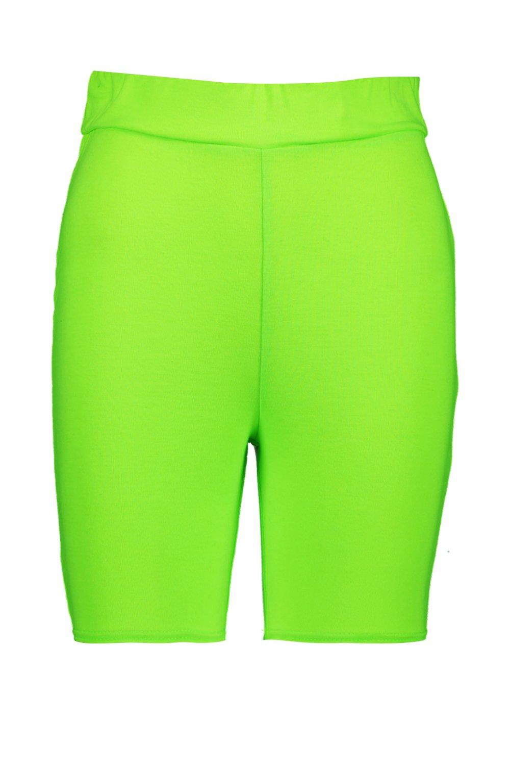 lime green biker shorts