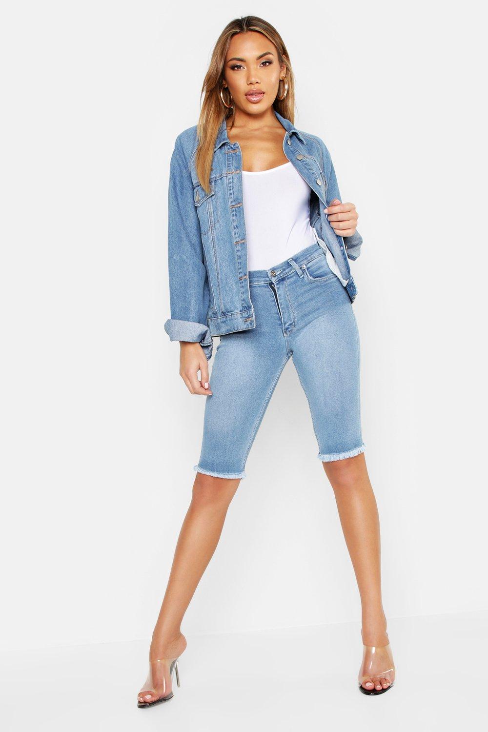 jean cycling shorts