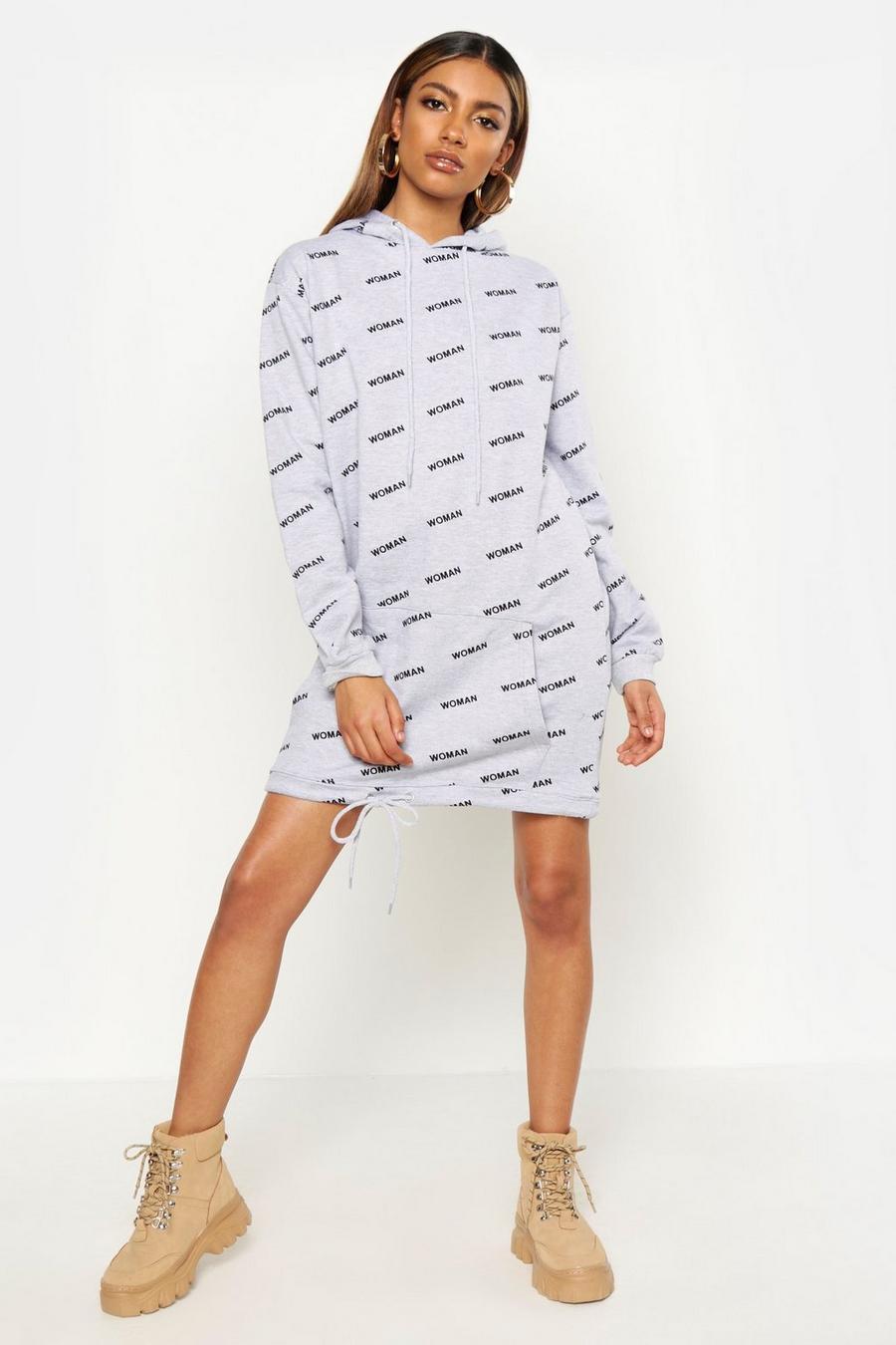 All Over Woman Print Longline Oversize Hoody image number 1