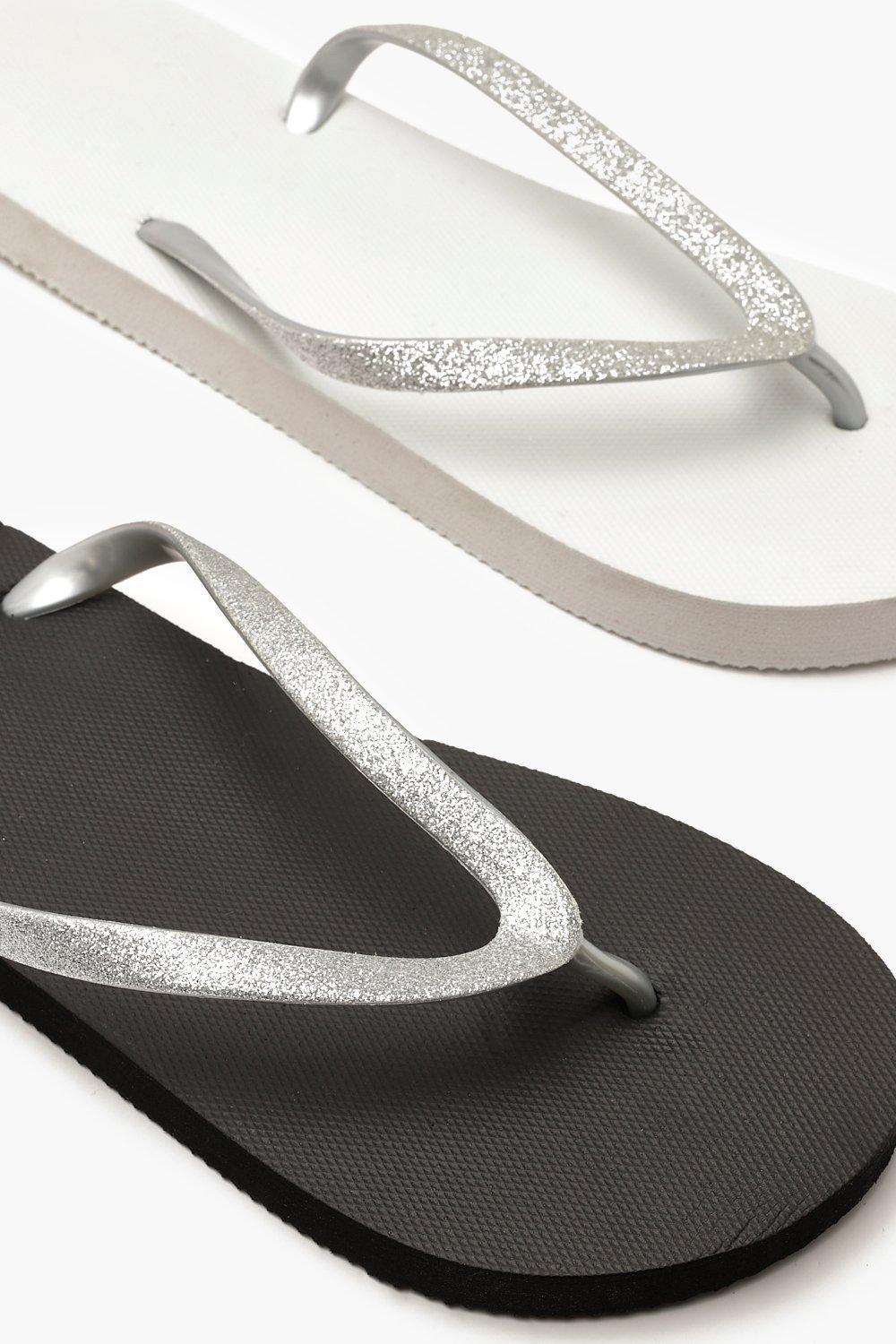 Glitter Strap 2 Pack Flip Flops