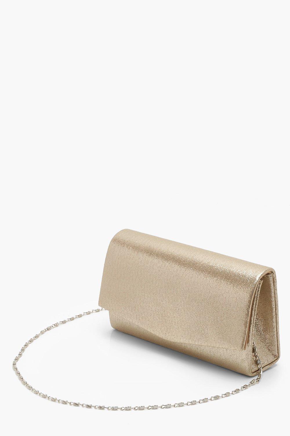 Metallic clutch outlet purse