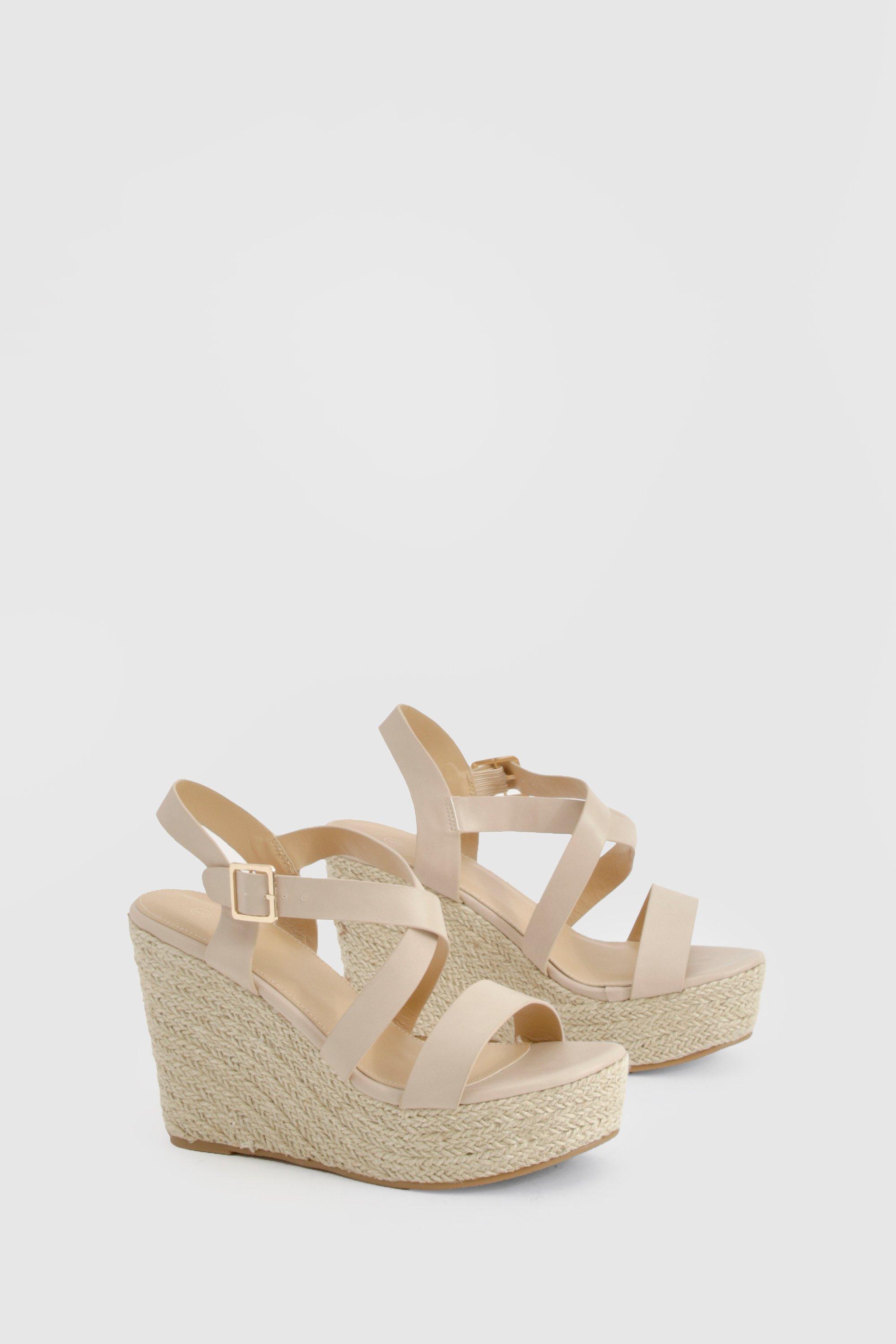 Wide fit store nude wedges