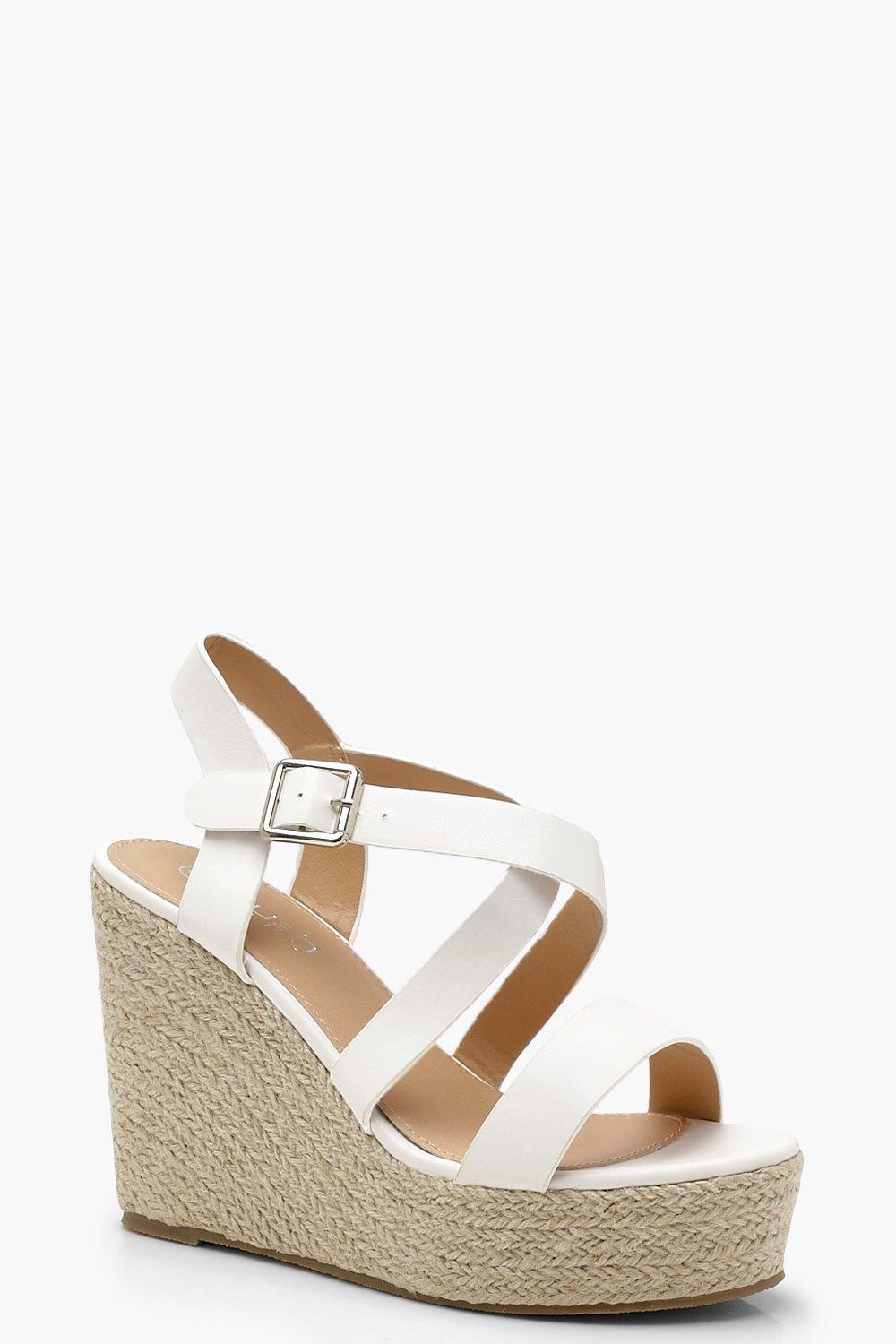 white one strap heels