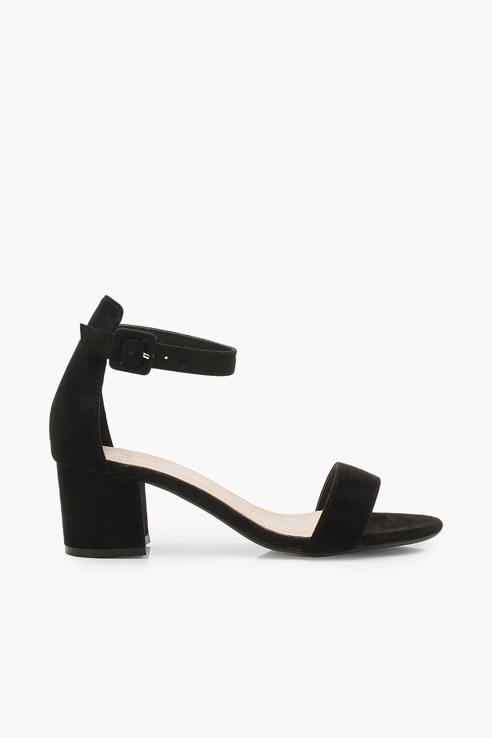 boohoo low block heel