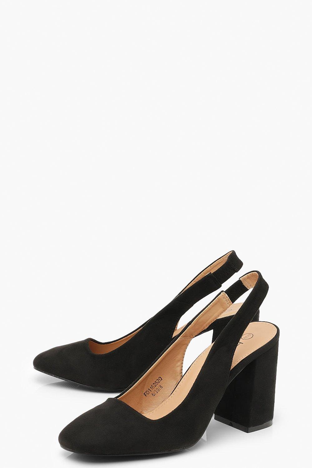 leather slingback court shoes