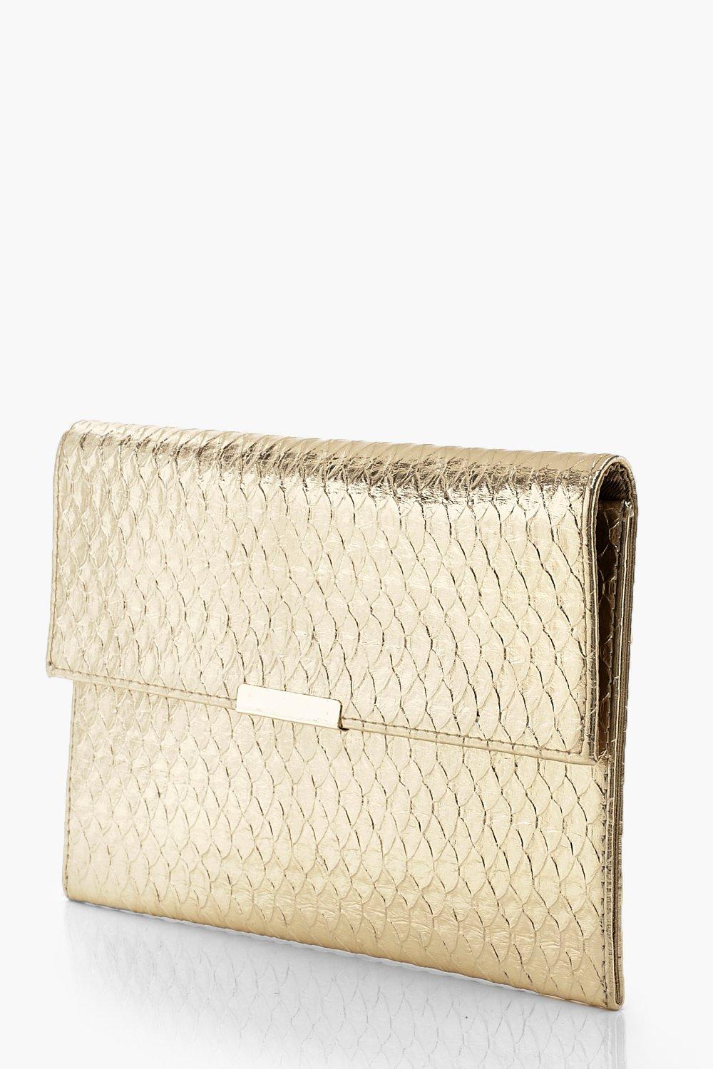 Gold envelope clutch bag sale