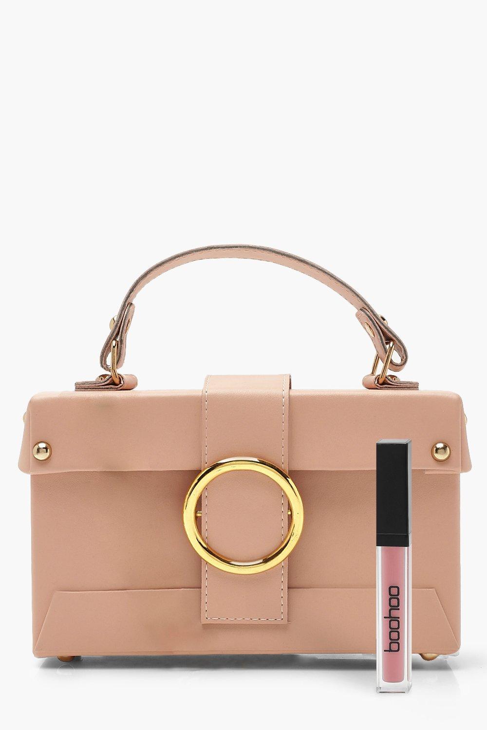 Boohoo rose store gold bag