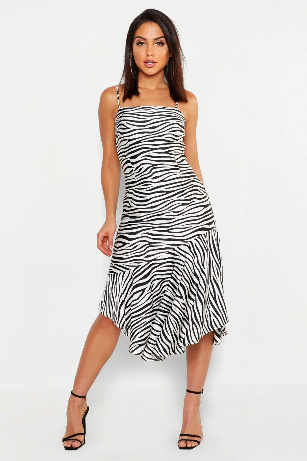 boohoo zebra dress