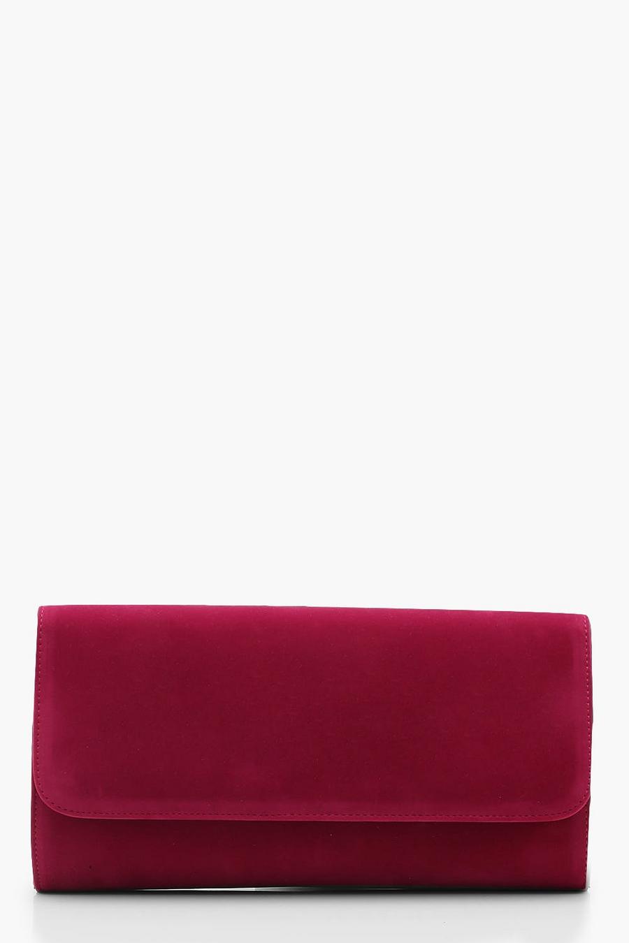 Suedette Structured Clutch With Chain image number 1