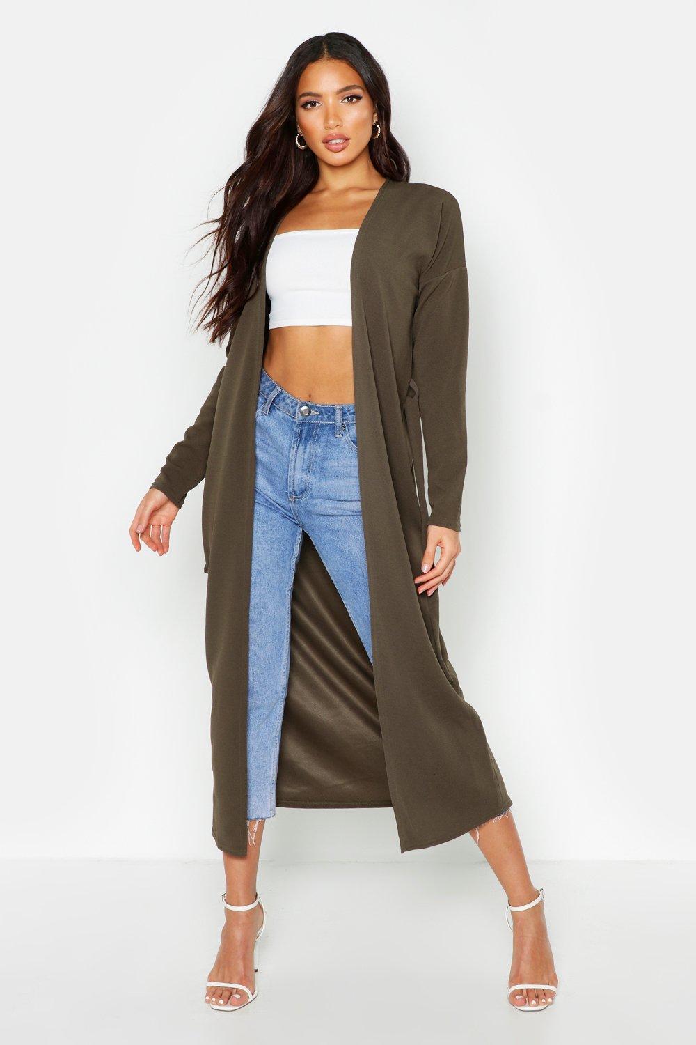 boohoo grey coat