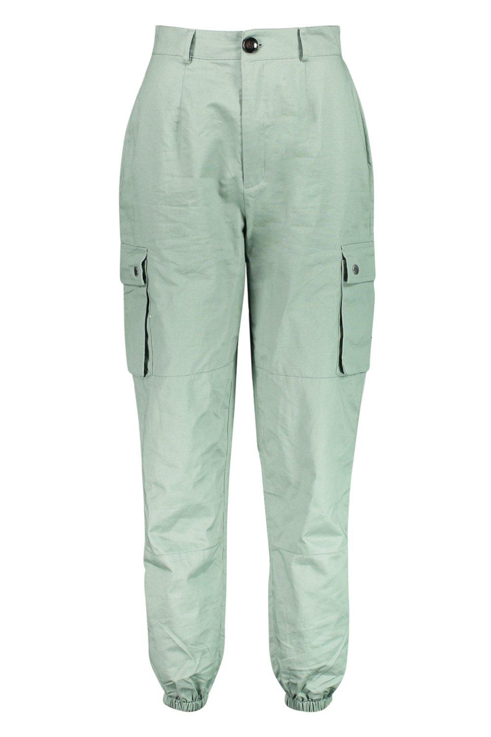 green cargo trousers ladies