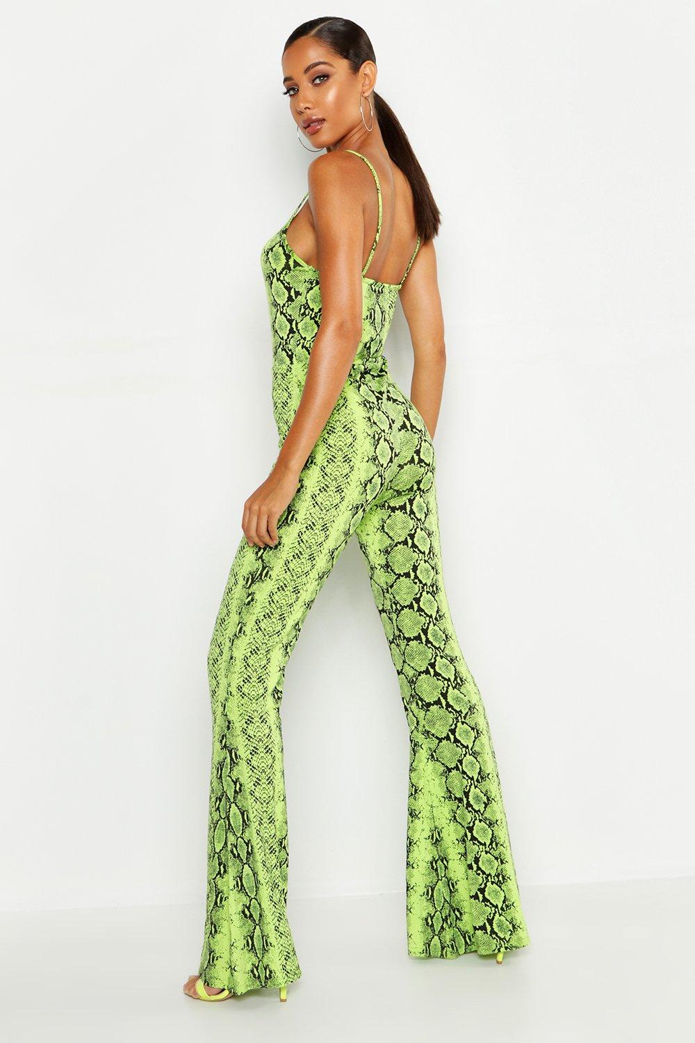 neon snakeskin jumpsuit