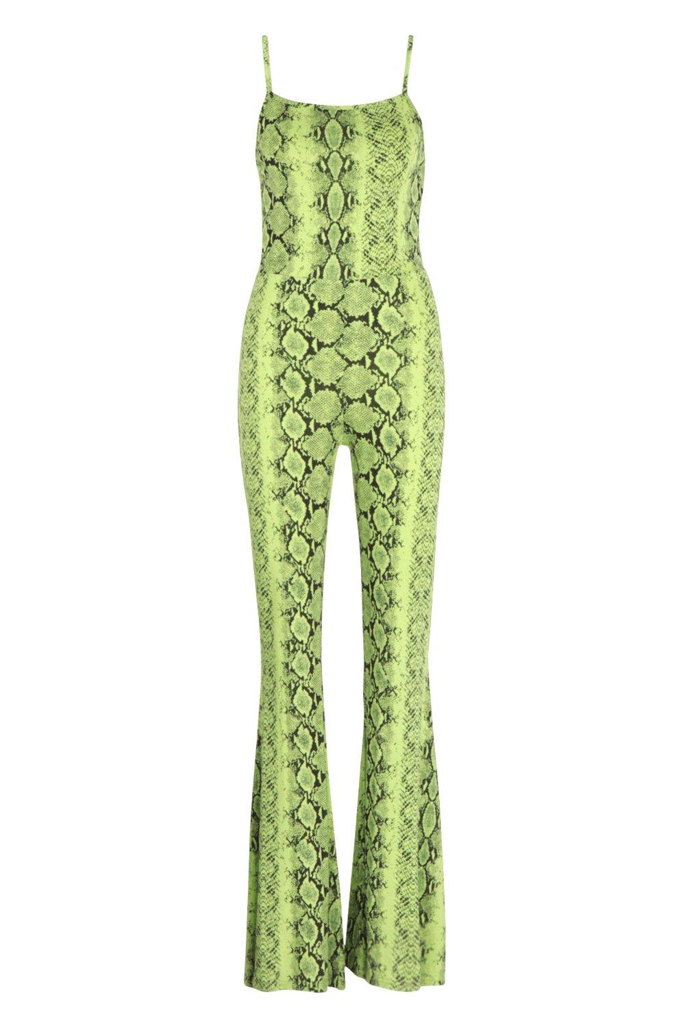 neon snakeskin jumpsuit