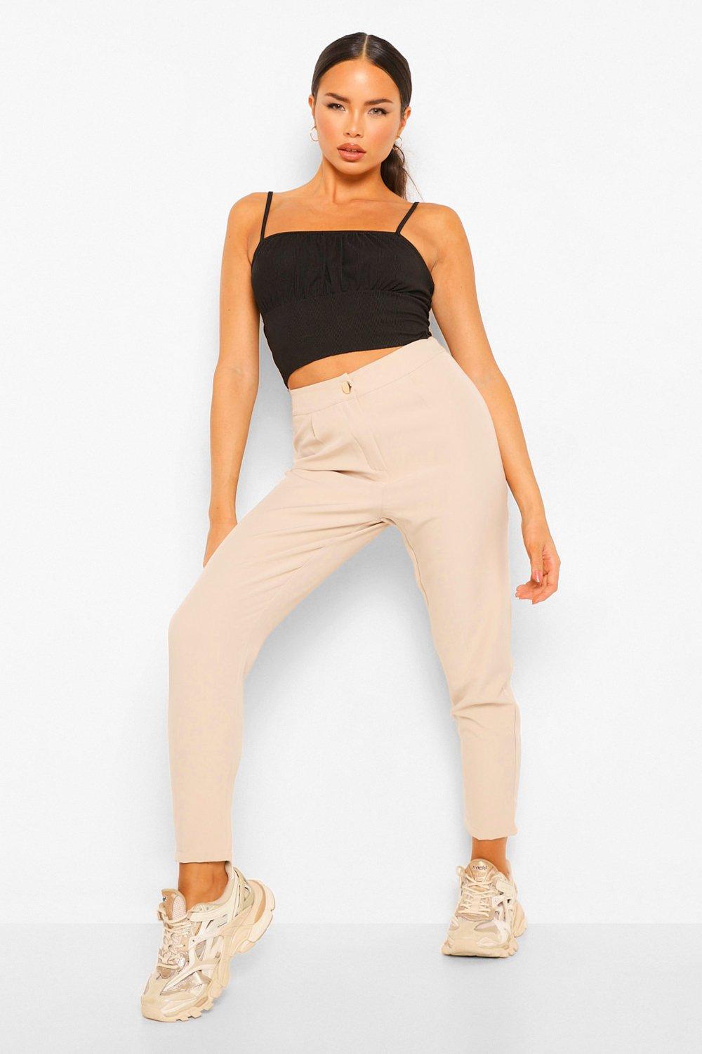 boohoo work trousers