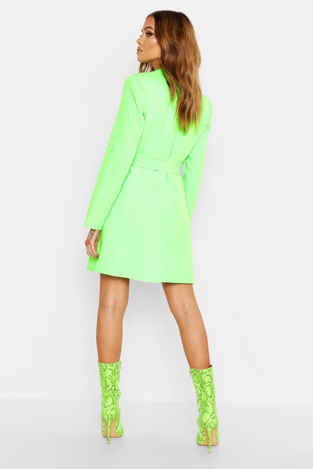 boohoo neon dress