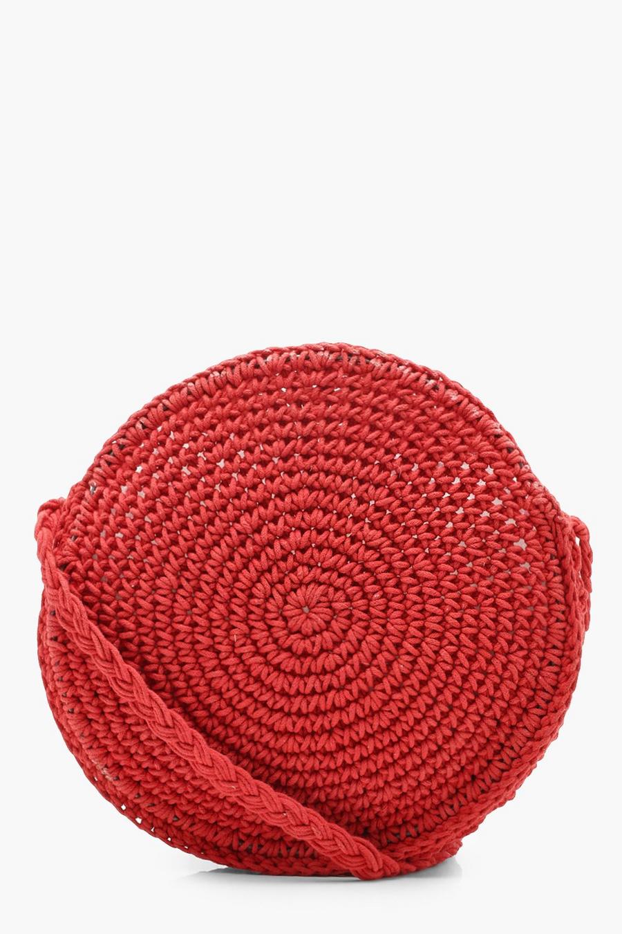 Large Straw Round Cross Body Bag image number 1