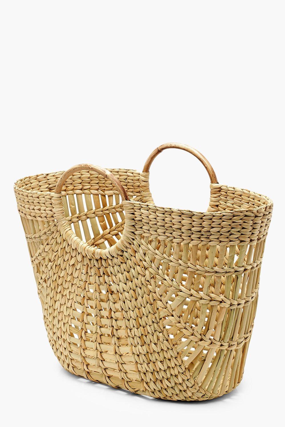 Boohoo straw bag hot sale