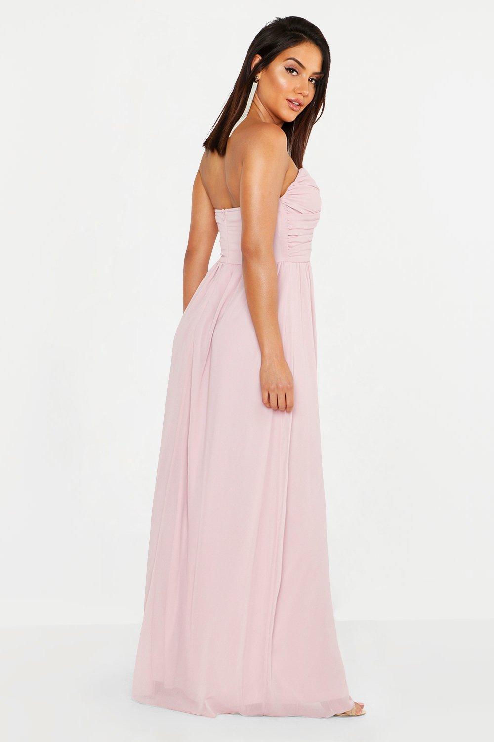 Chiffon bandeau maxi on sale dress