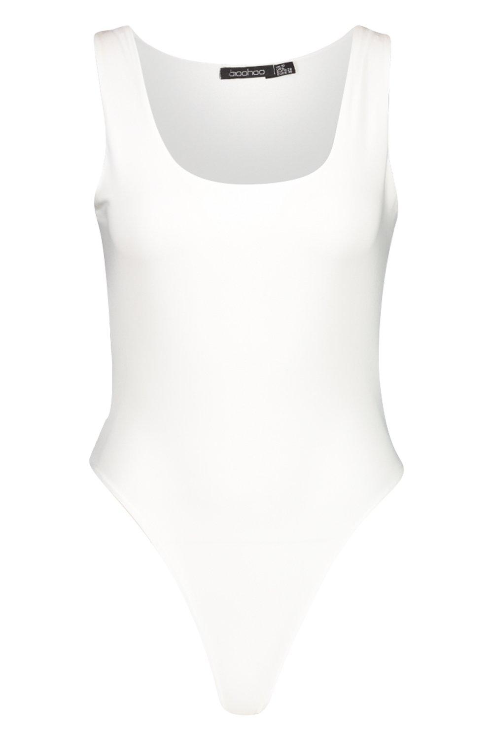 Slinky Double Layer Scoop Sleeveless Bodysuit