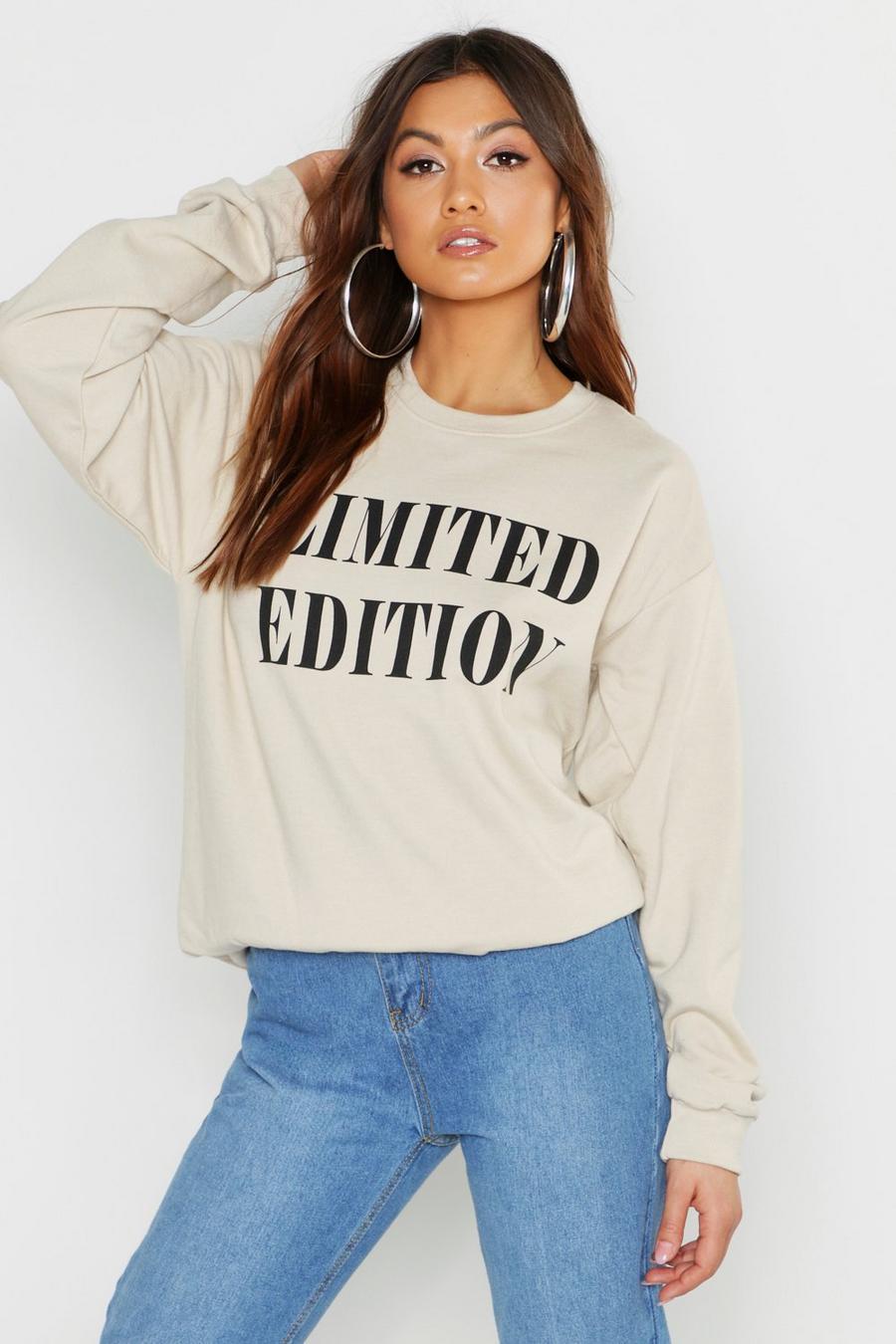 Sand Limited Edition Slogan Sweater image number 1
