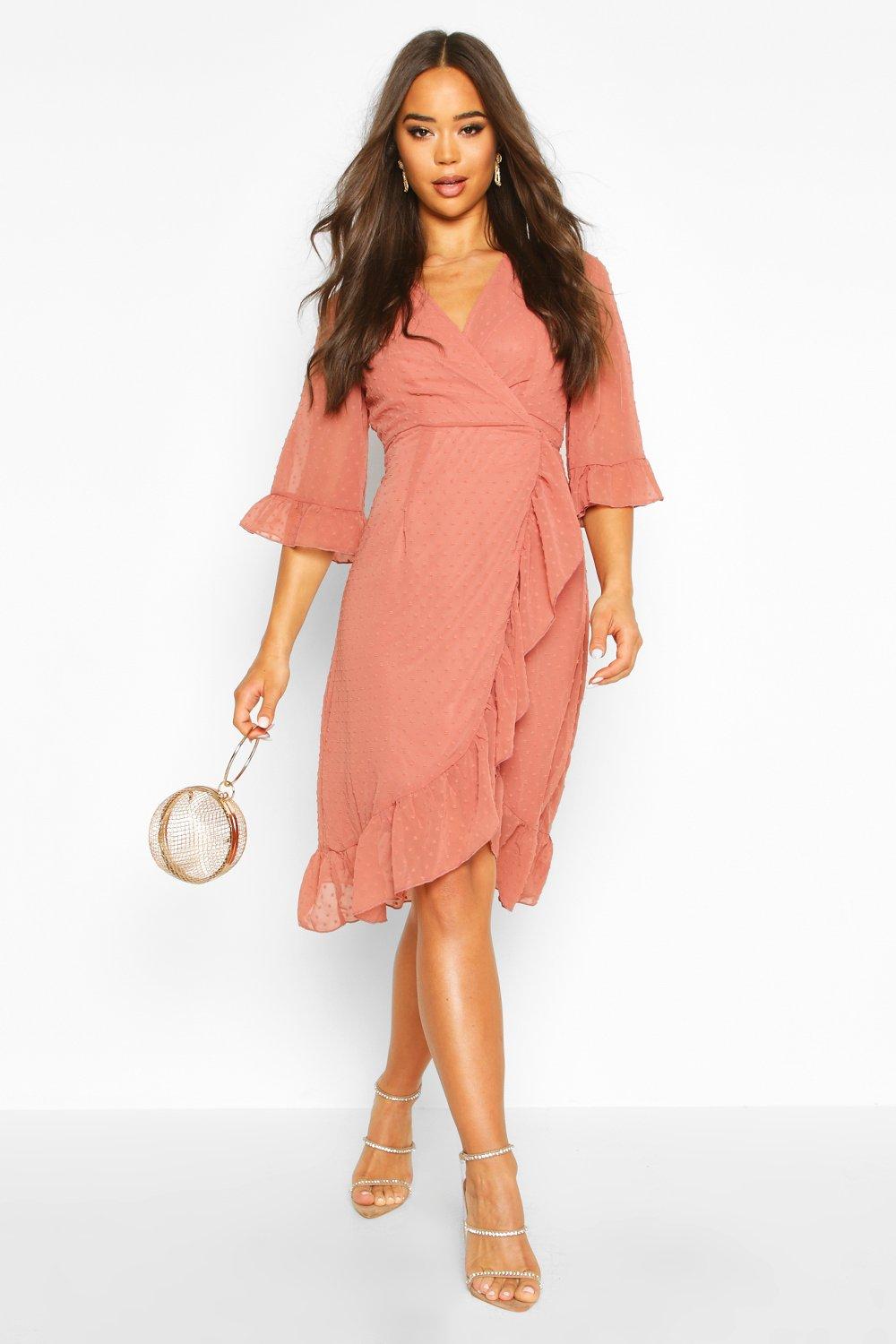 Wrap Chiffon Dress