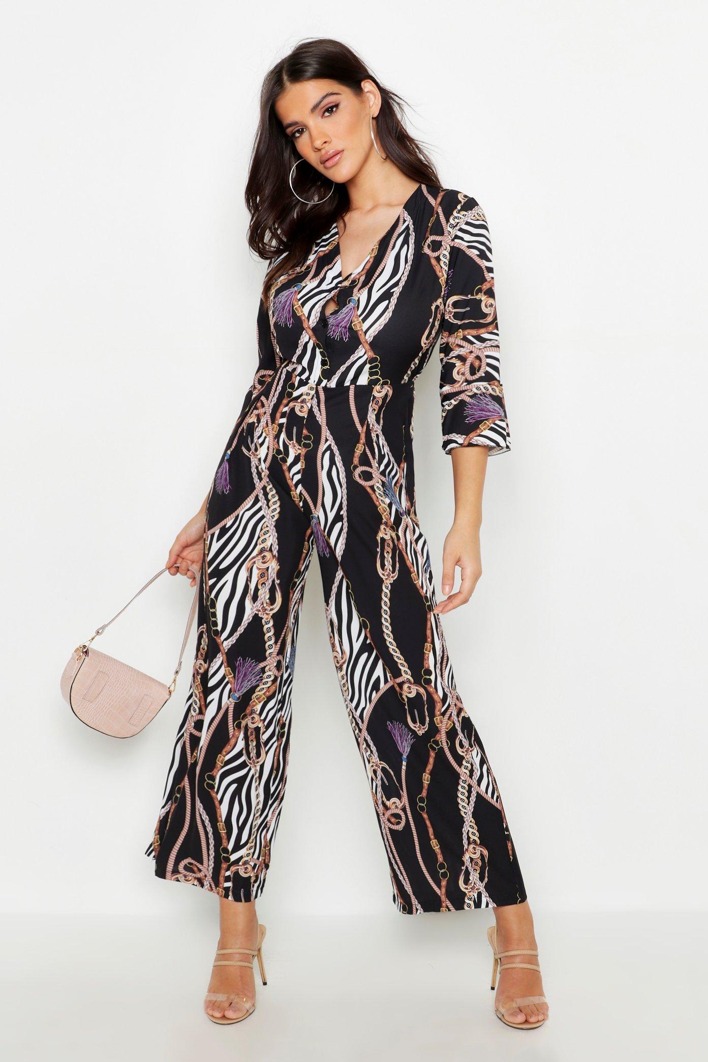 zebra jumpsuit