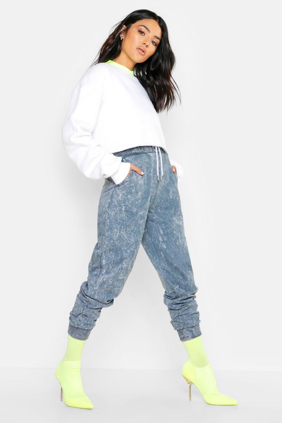 Acid Wash Joggers | boohoo