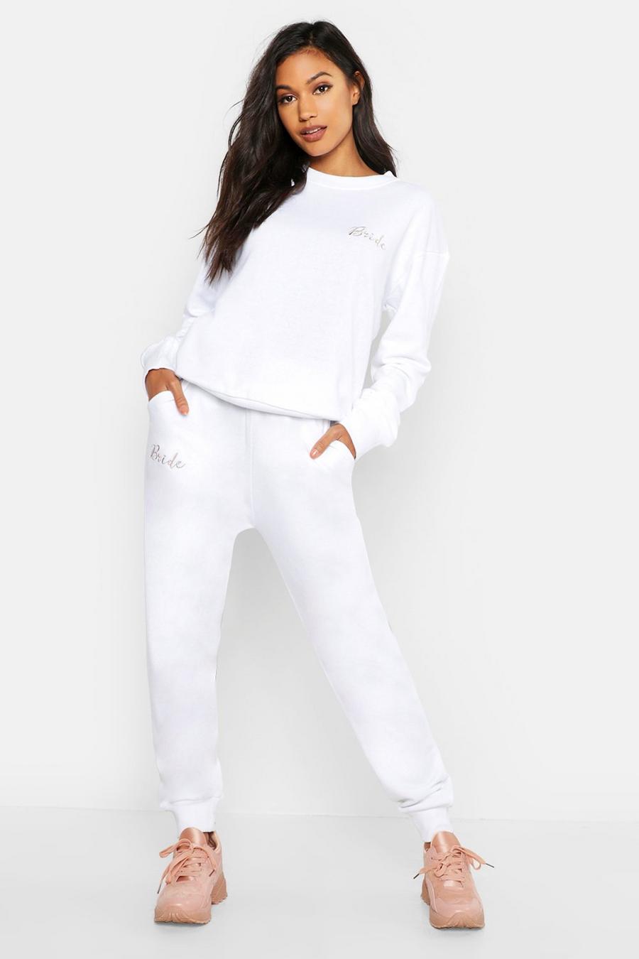 White Bride Embroidered Jogger image number 1