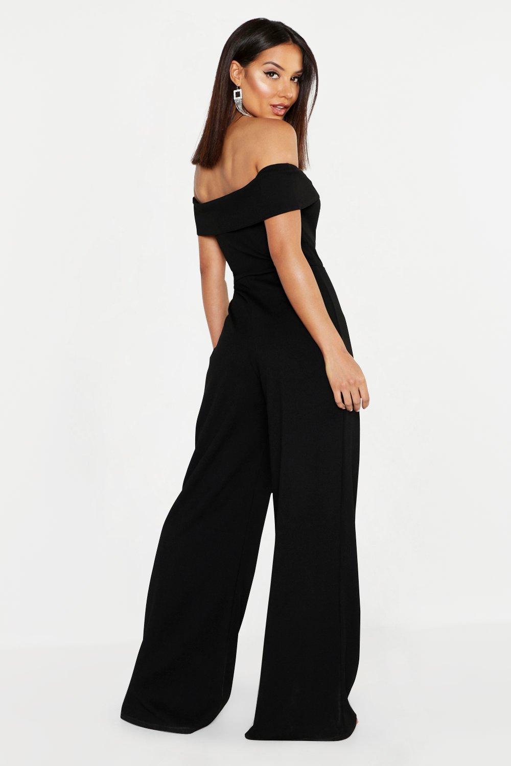 boohoo bardot jumpsuit