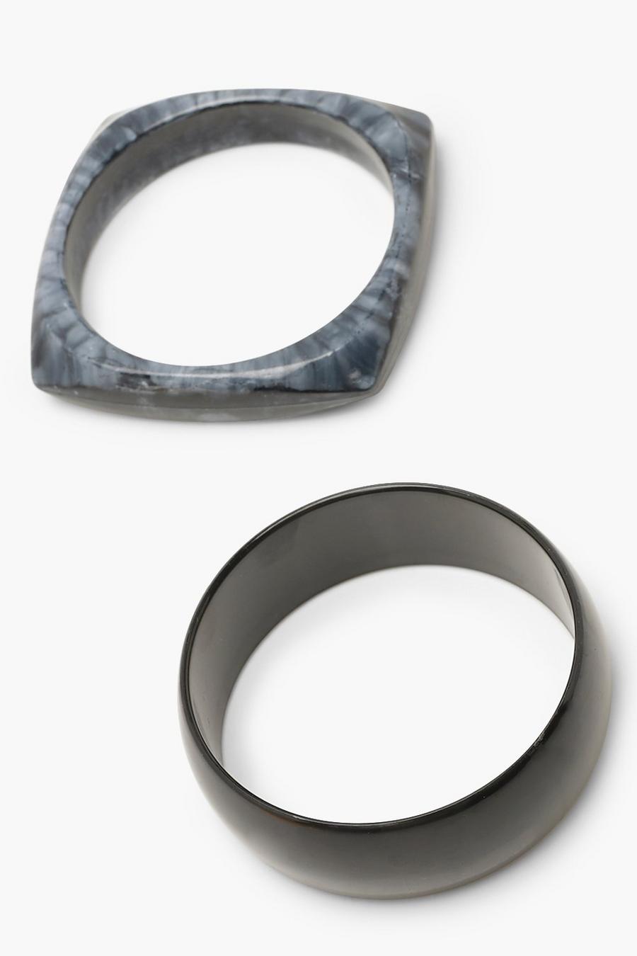 Confezione con 2 braccialetti in resina image number 1