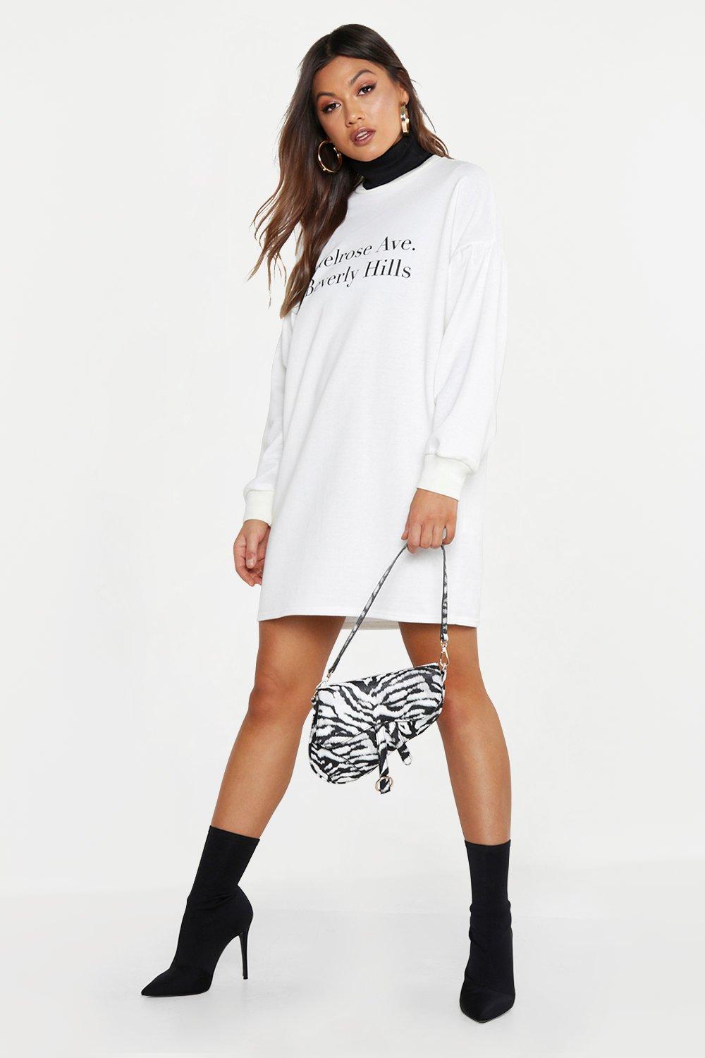 boohoo sweatshirt dress