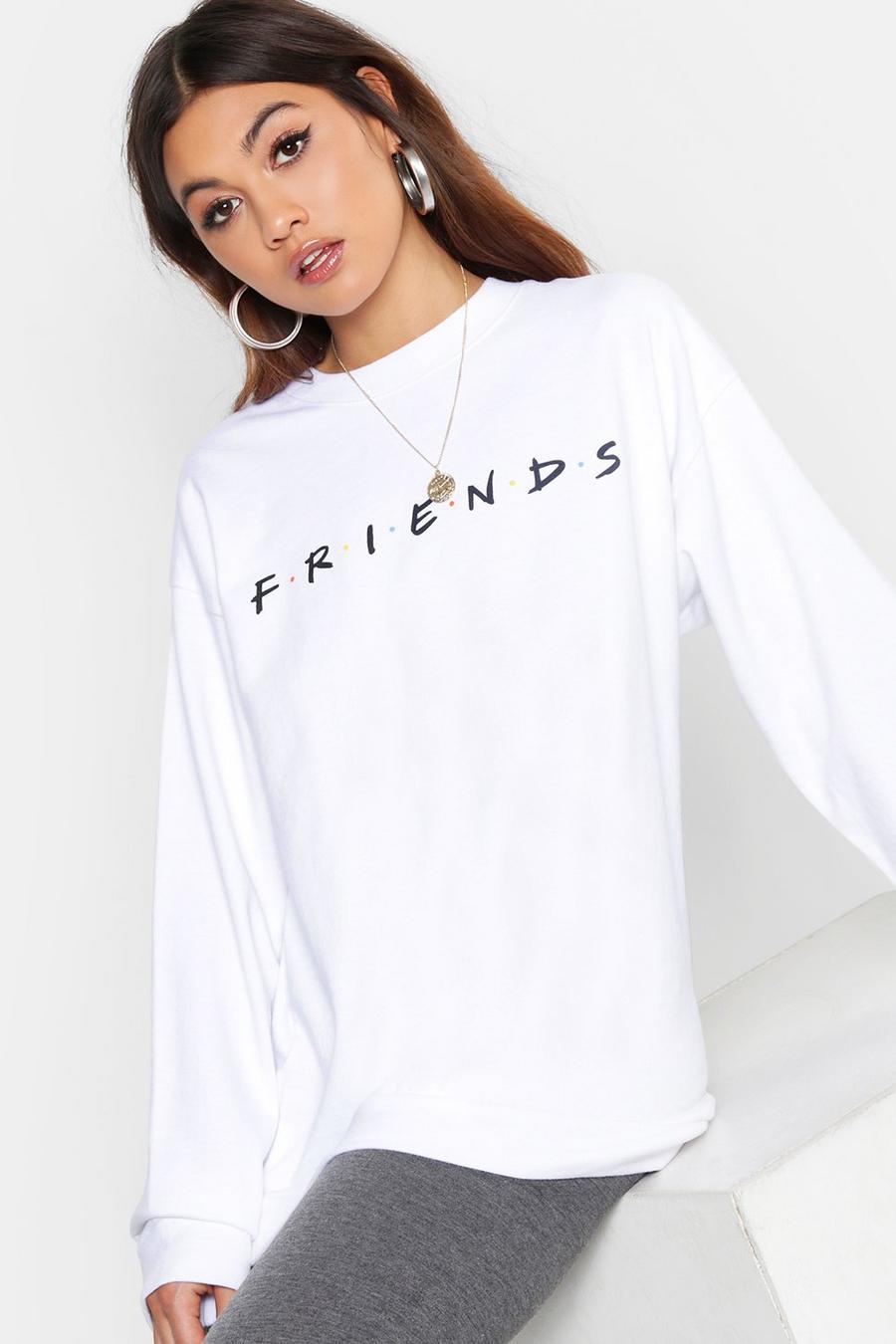 White Friends Licensed Sweatshirt image number 1