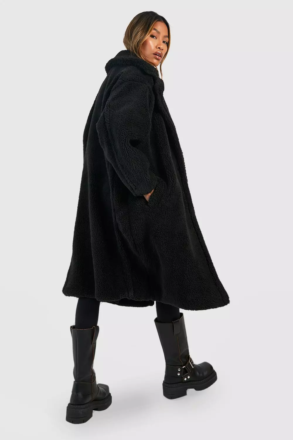 bae  teddy gilet long coat♡ Teddy Long Coat - Yitty