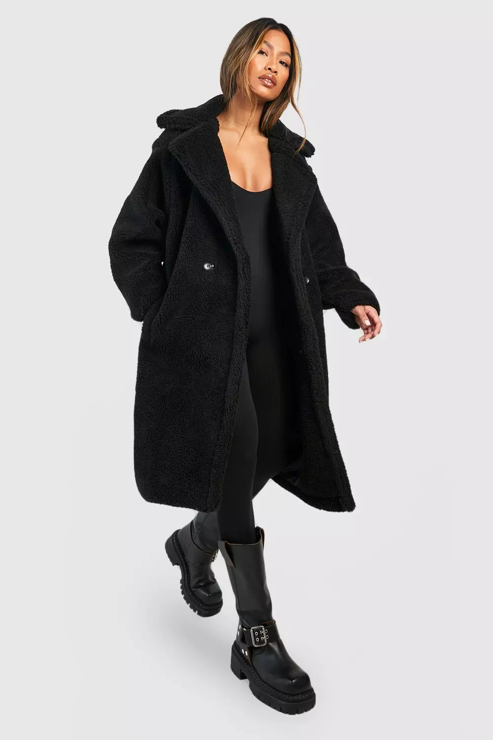 bae  teddy gilet long coat♡ bae teddy gilet long coat♡ Teddy Gilet Winter Women's Teddy