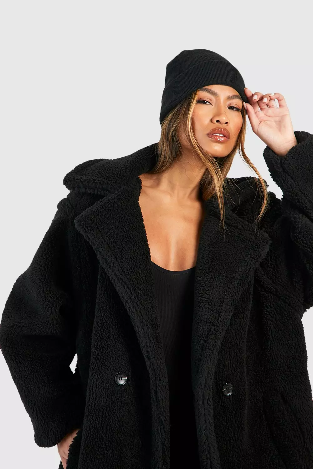 Oversized Teddy Faux Fur Coat