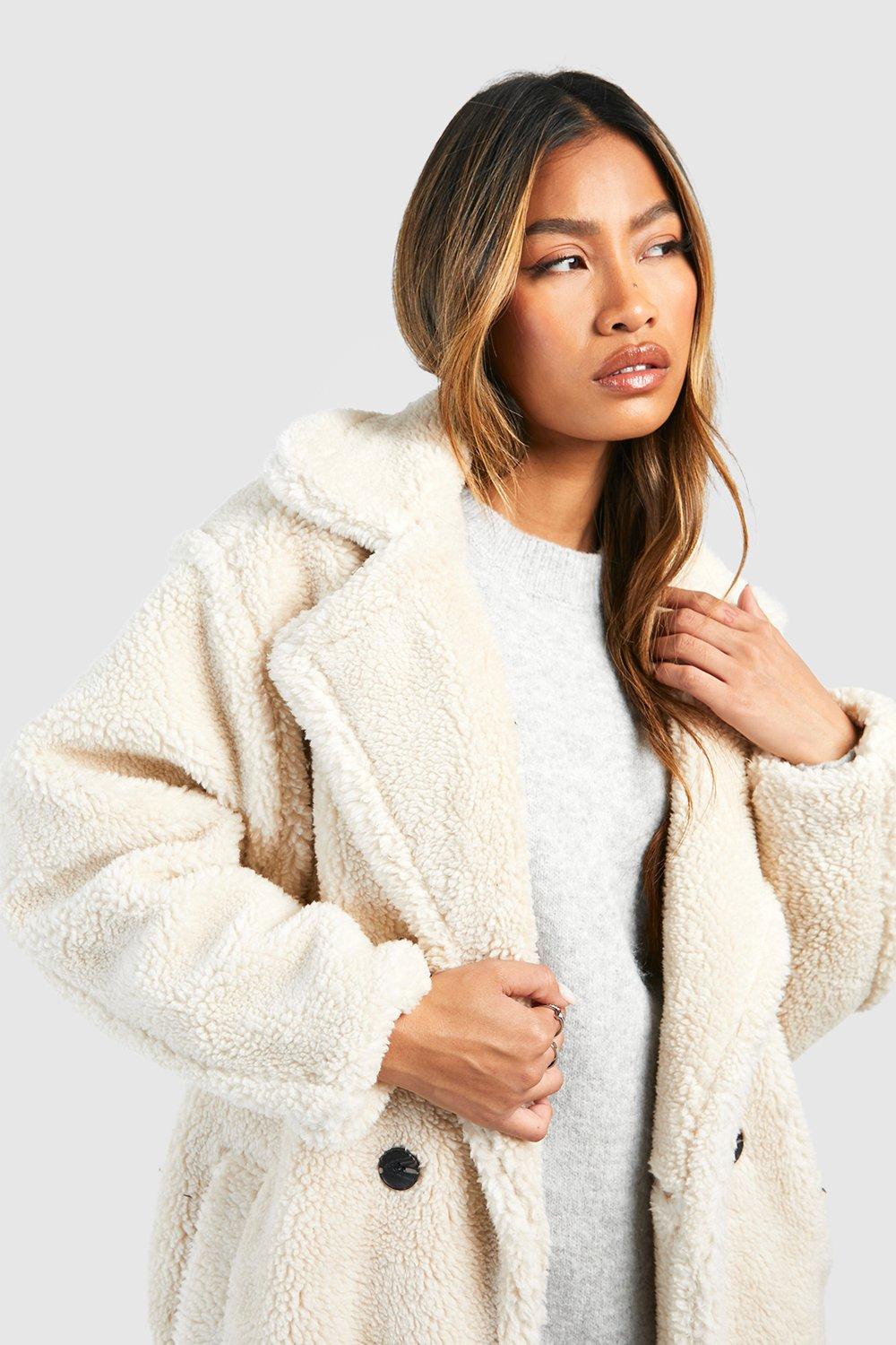 Oversized Teddy Faux Fur Coat