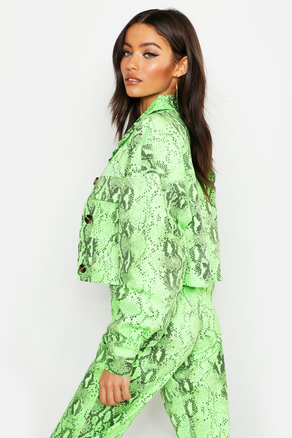 Neon snake deals print jacket