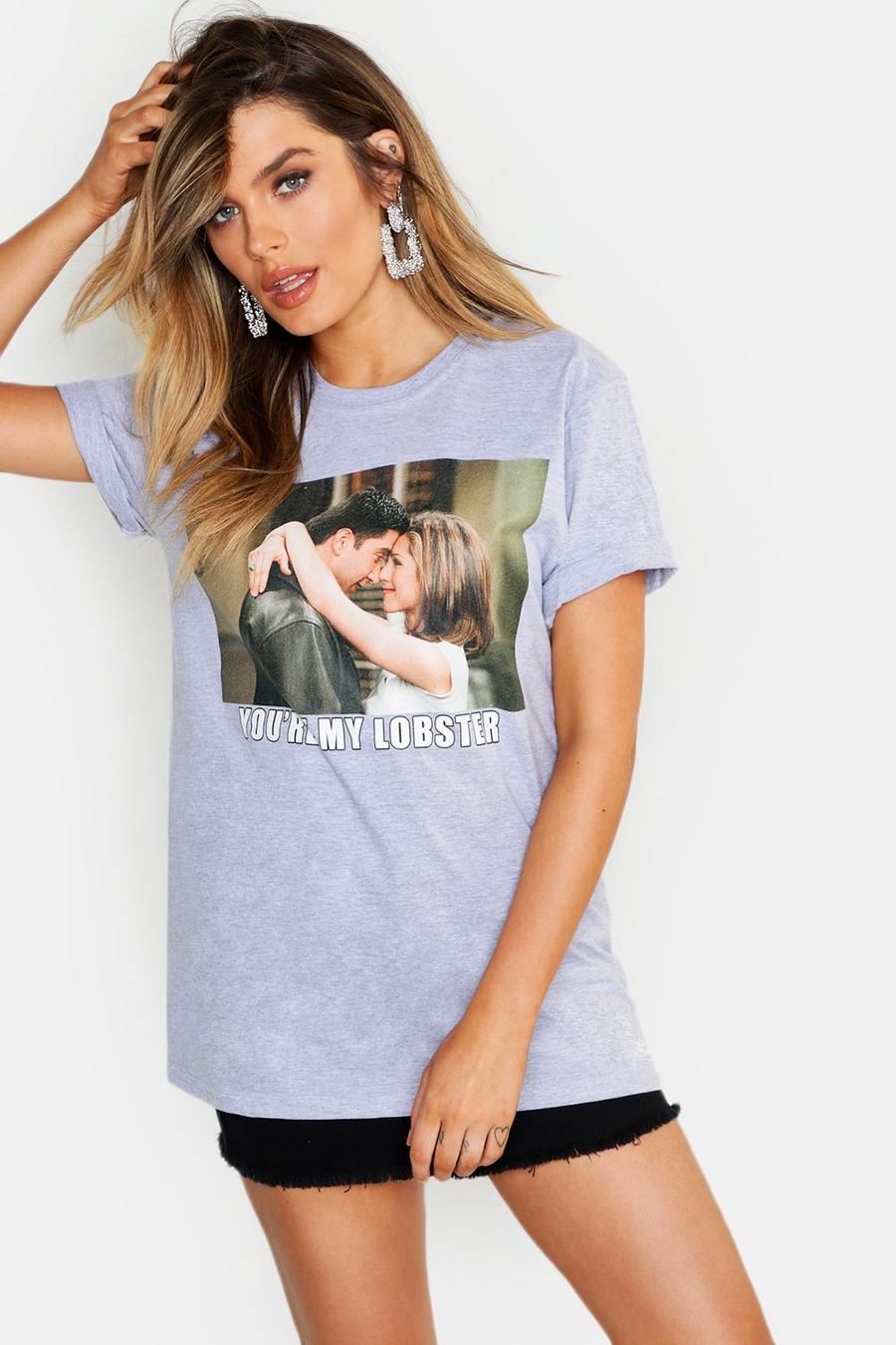 Grey grigio Friends Licensed "You're My Lobster" T-Shirt image number 1