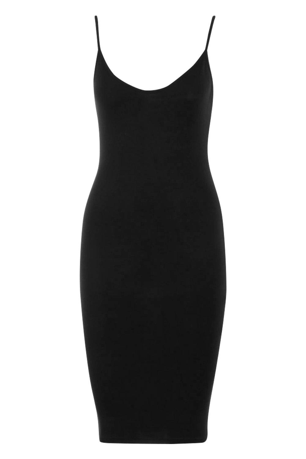 Spaghetti Strap Bodycon Midi Dress boohoo NZ