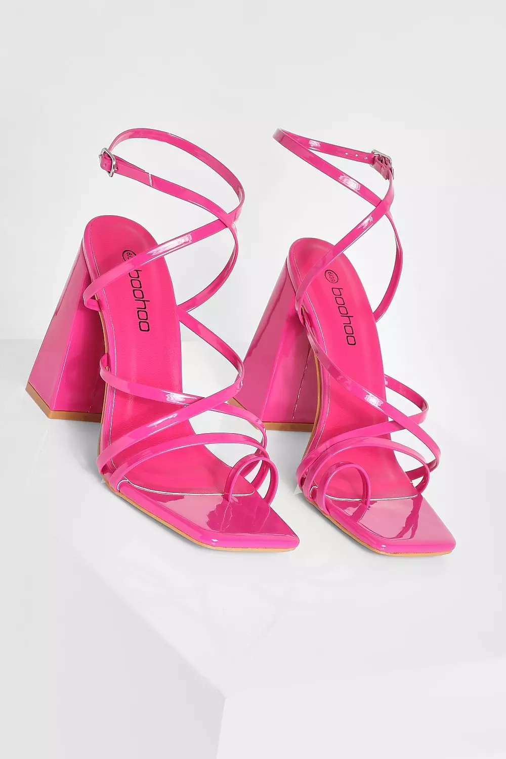 Boohoo on sale pink heels