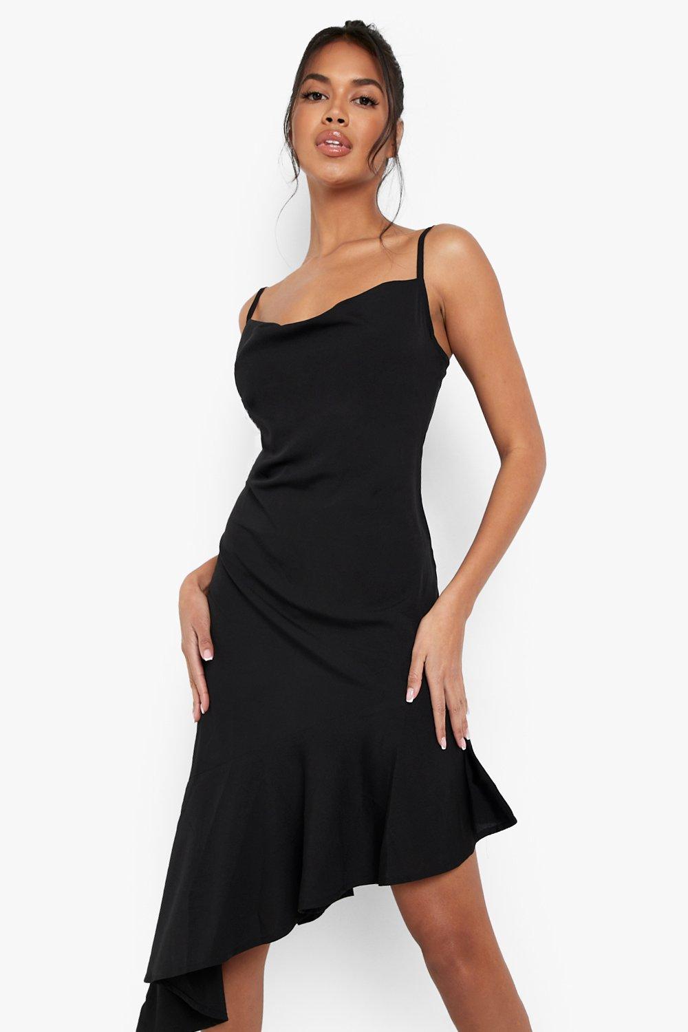 Frill hem slip outlet dress