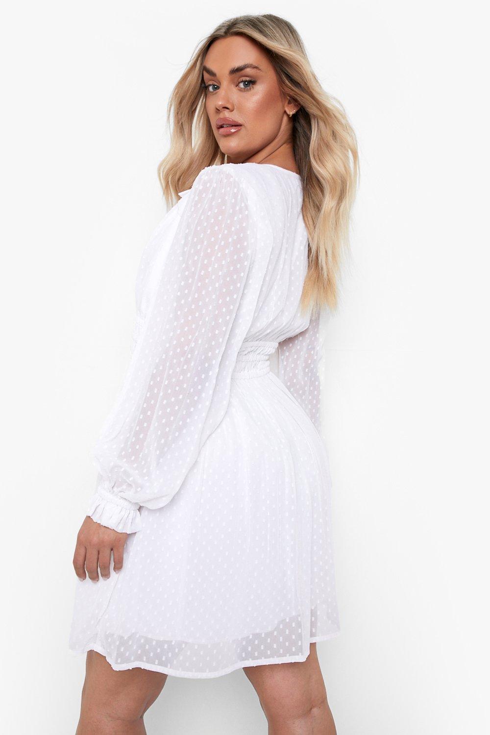 Boohoo dobby dress best sale