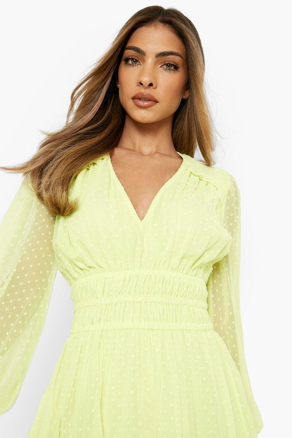 Lime long sleeve outlet dress