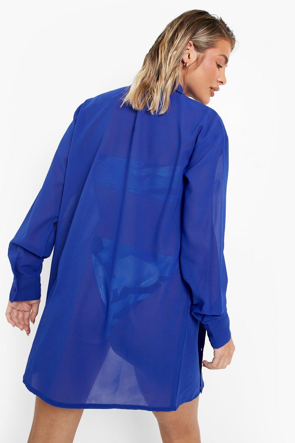 Chiffon shirt dress uk on sale