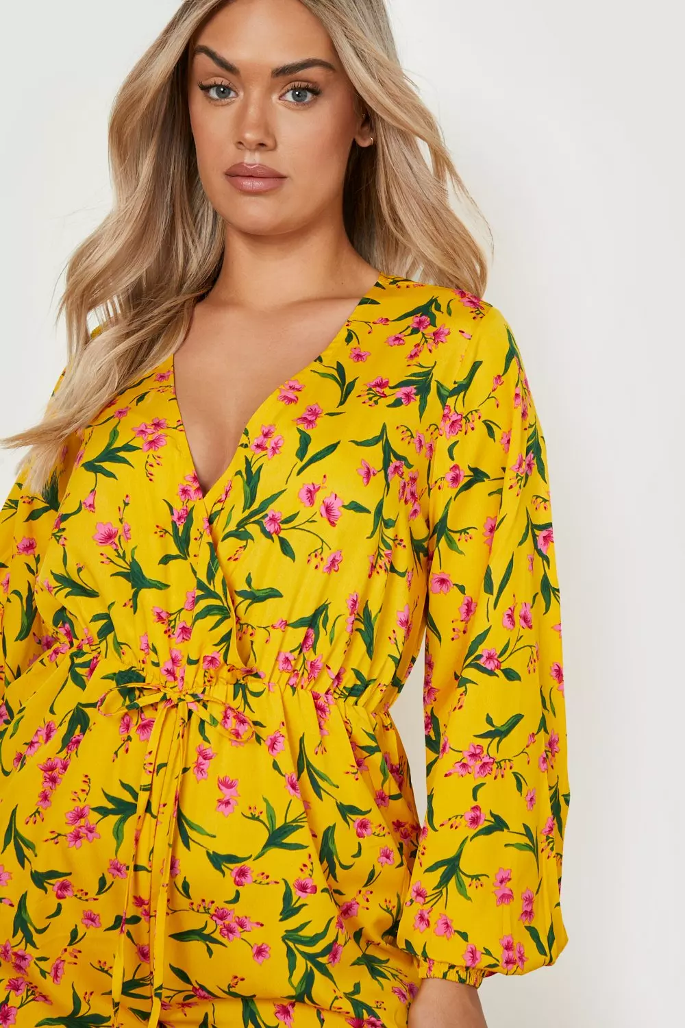 Boohoo 2025 yellow playsuit